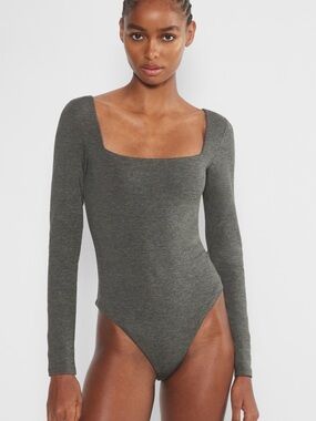 Aritzia Square Neck Long Sleeve Bodysuit